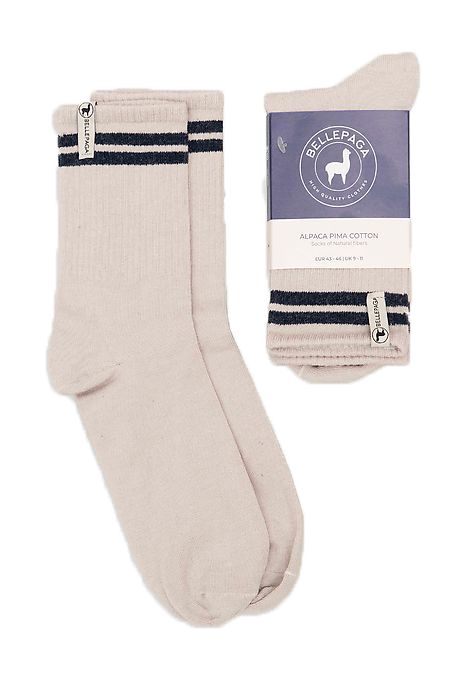Grey/Light Blue Yaku Alpaca Socks