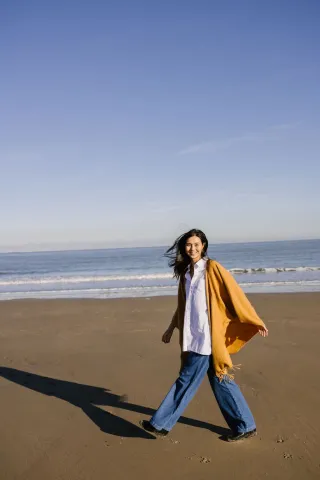 Antracietgrijze Warmi Alpaca Poncho 