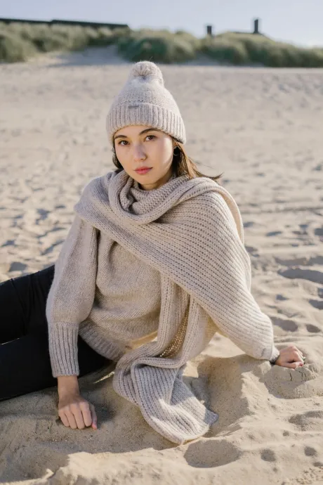 Koningsblauwe Apocuna Alpaca Sjaal