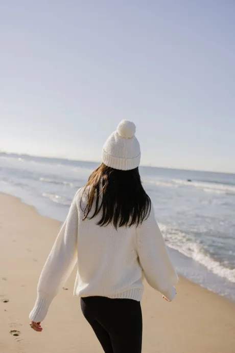 Pull Puna Blanc
