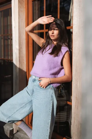 Chompa | Cardigan sans manches doux et élégant