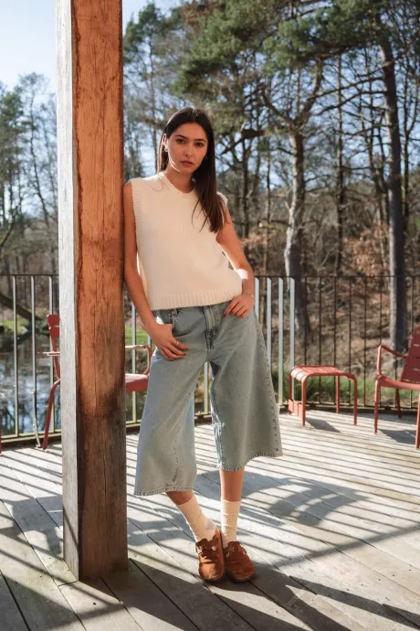 Chompa | Cardigan sans manches doux et élégant