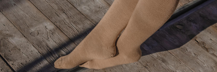 brown alpaca wool socks