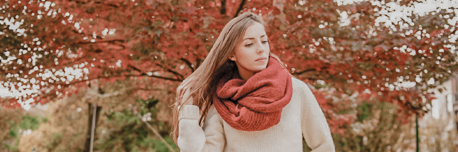 pink scarf