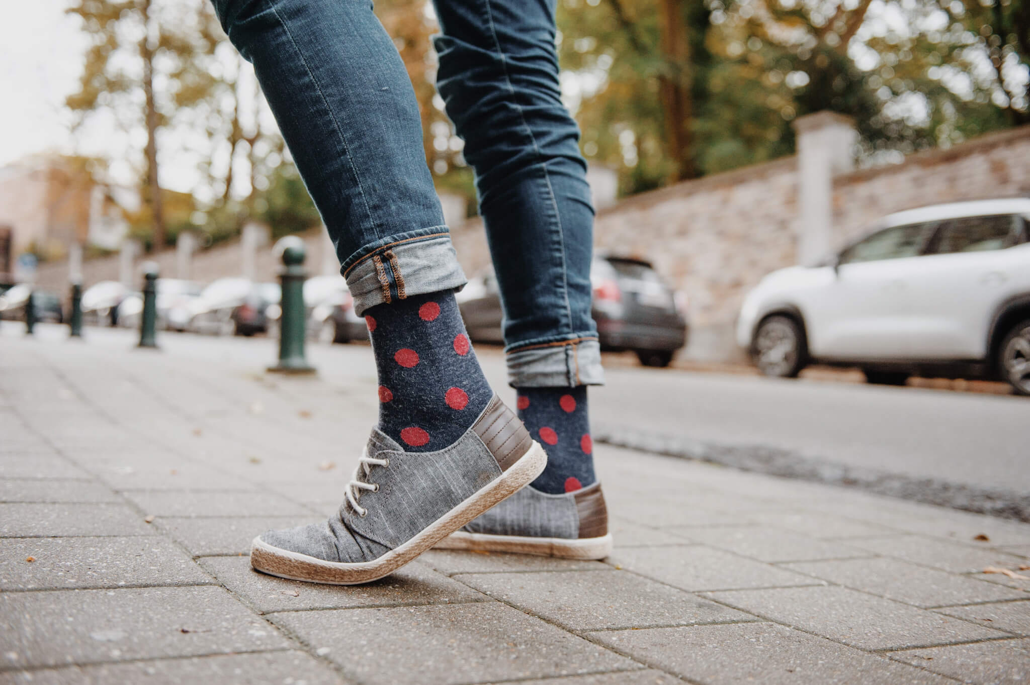 Socken Herren gepunktet