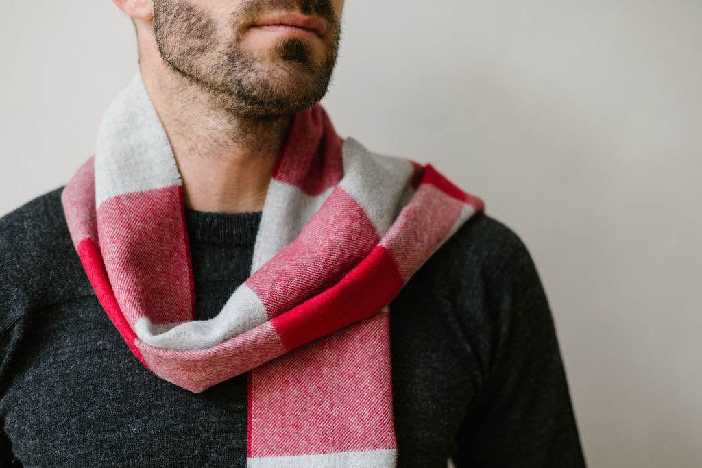 Men’s alpaca wool scarf