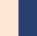 Crème / Bleu Jean